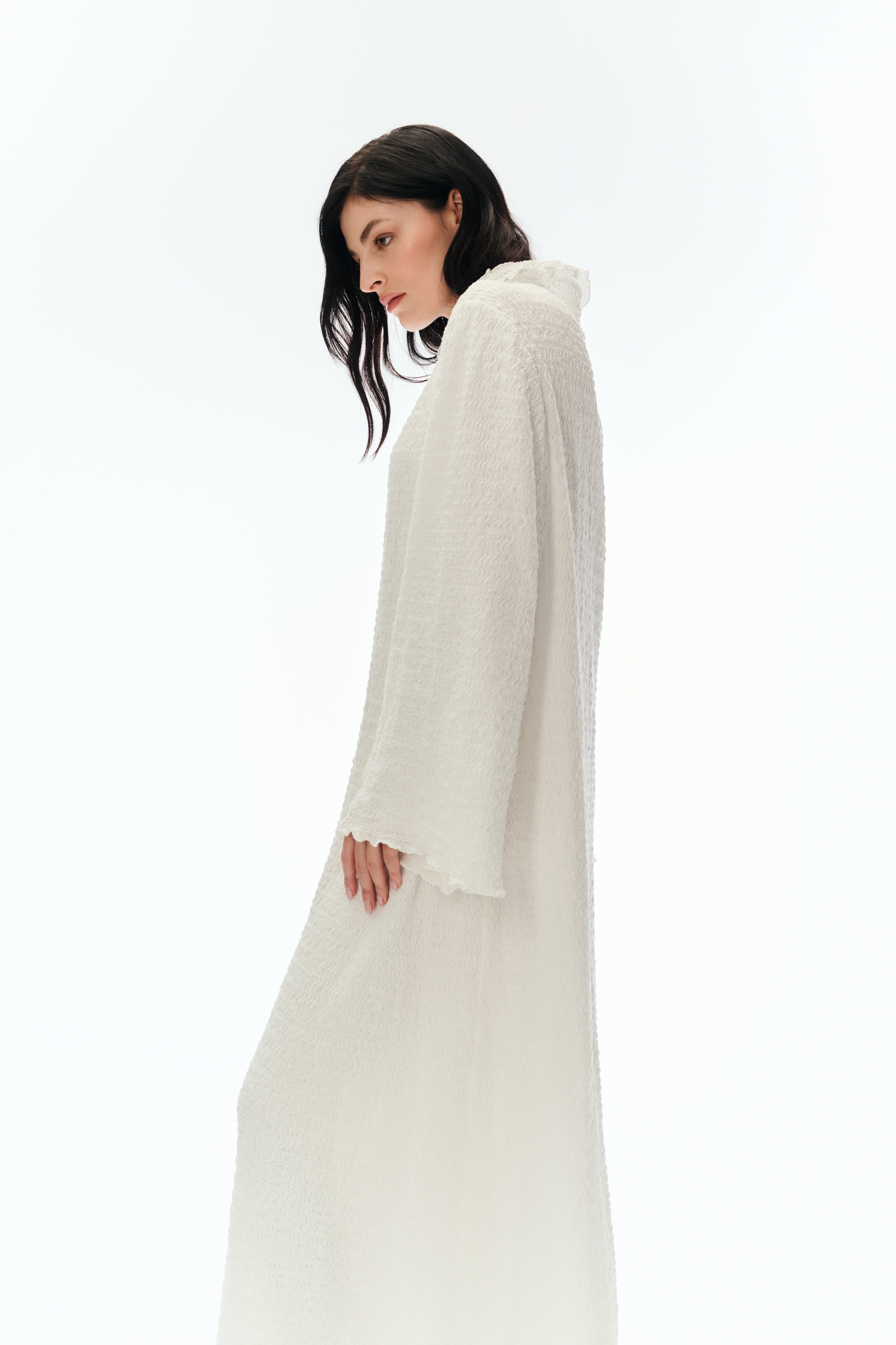 THE WOVEN DRESS IVORY