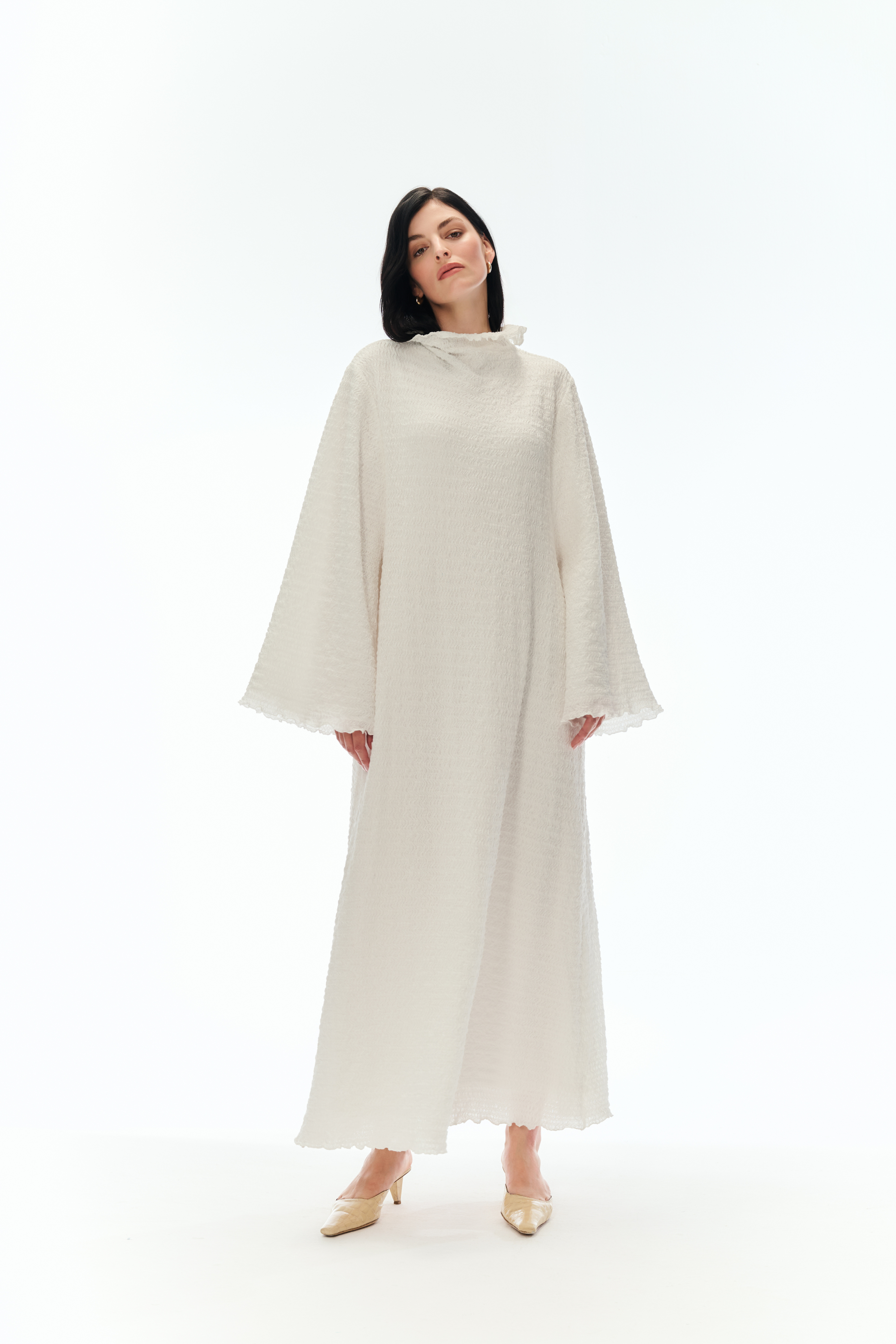 THE WOVEN DRESS IVORY